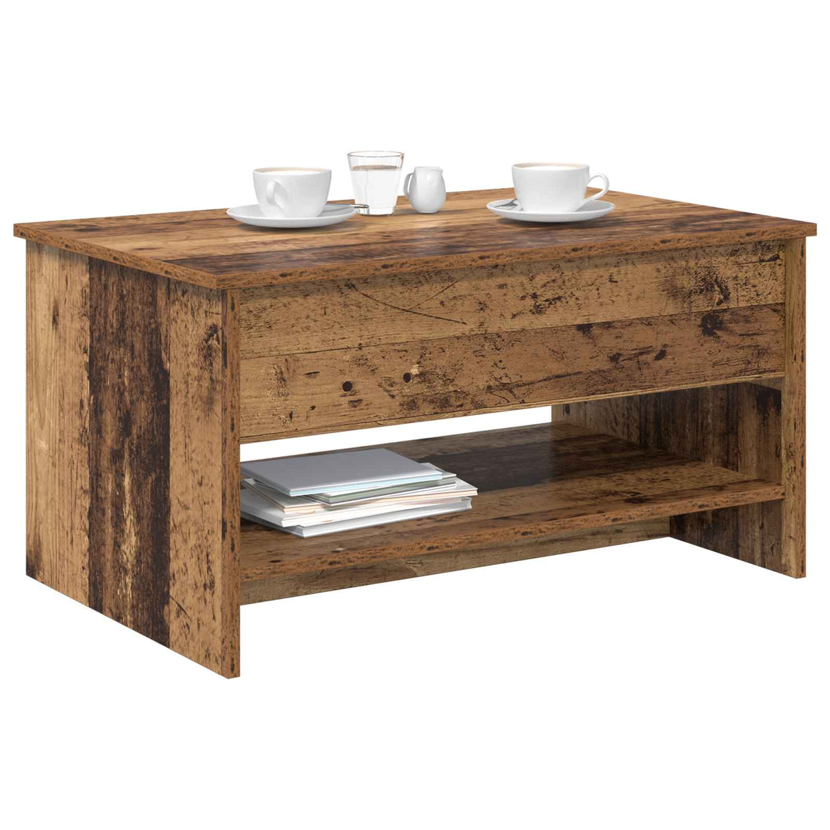 Sofabord Gammelt træ 80 x 50,5 x 41,5 cm Konstrueret træ