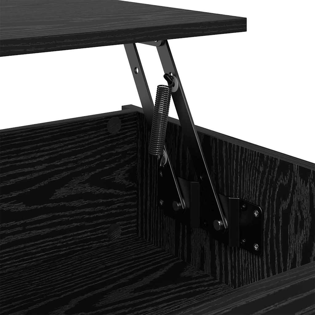 Sofabord Sort eg 80 x 50,5 x 41,5 cm Konstrueret træ