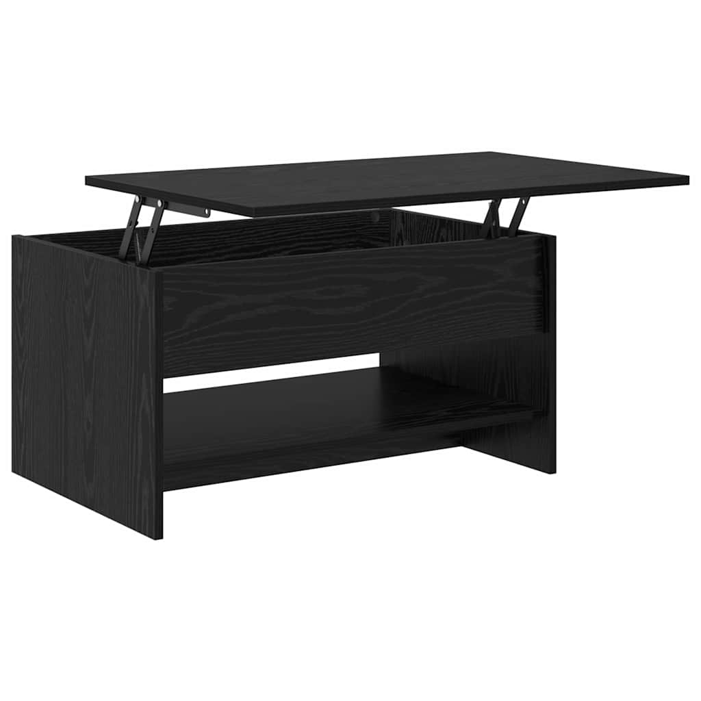 Sofabord Sort eg 80 x 50,5 x 41,5 cm Konstrueret træ