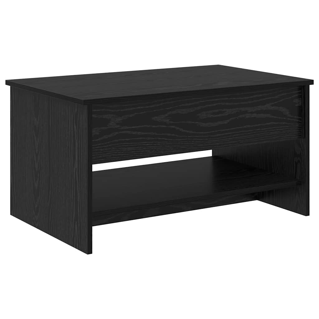 Sofabord Sort eg 80 x 50,5 x 41,5 cm Konstrueret træ