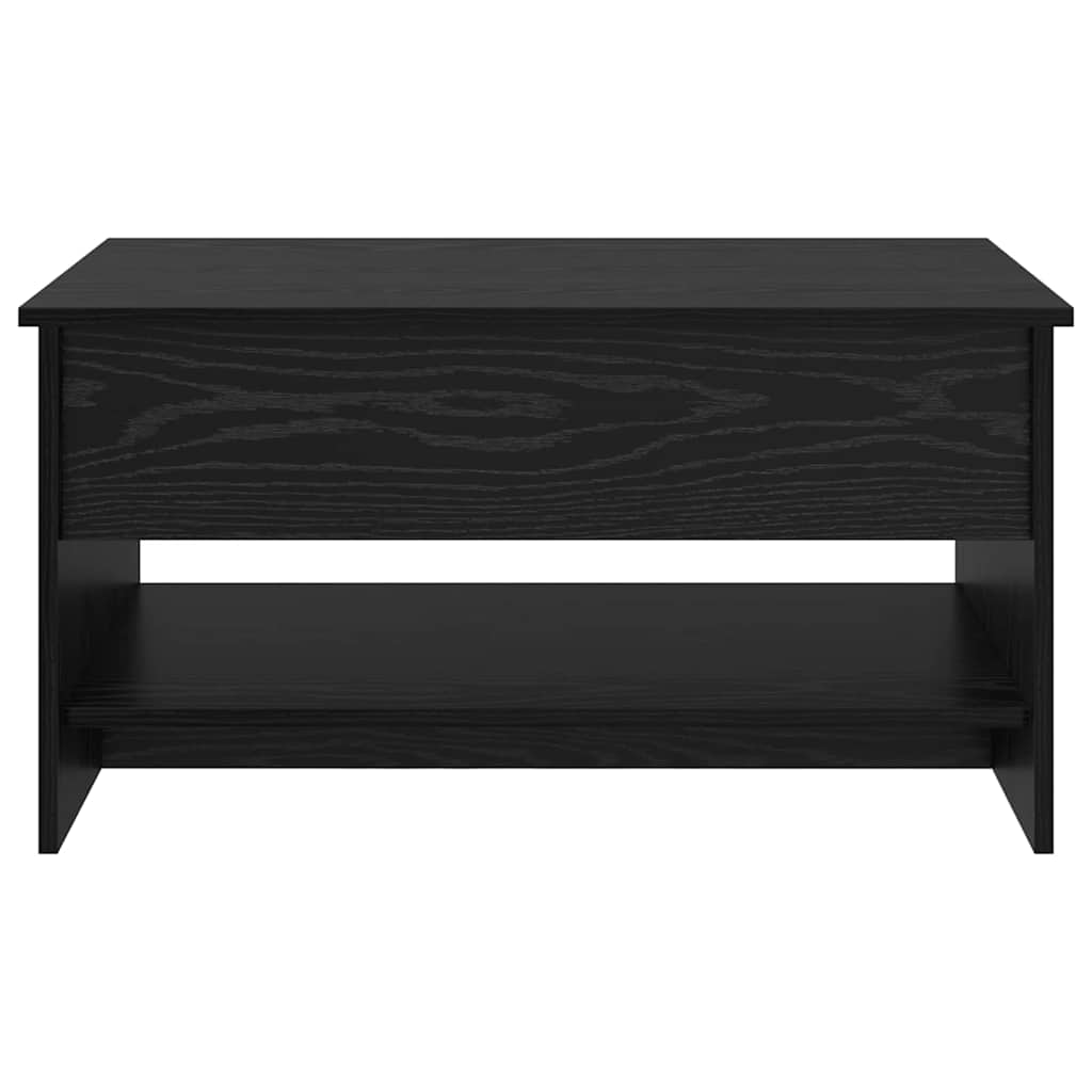 Sofabord Sort eg 80 x 50,5 x 41,5 cm Konstrueret træ