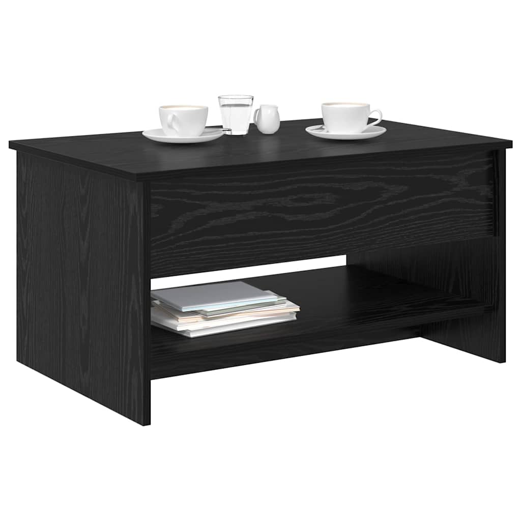 Sofabord Sort eg 80 x 50,5 x 41,5 cm Konstrueret træ