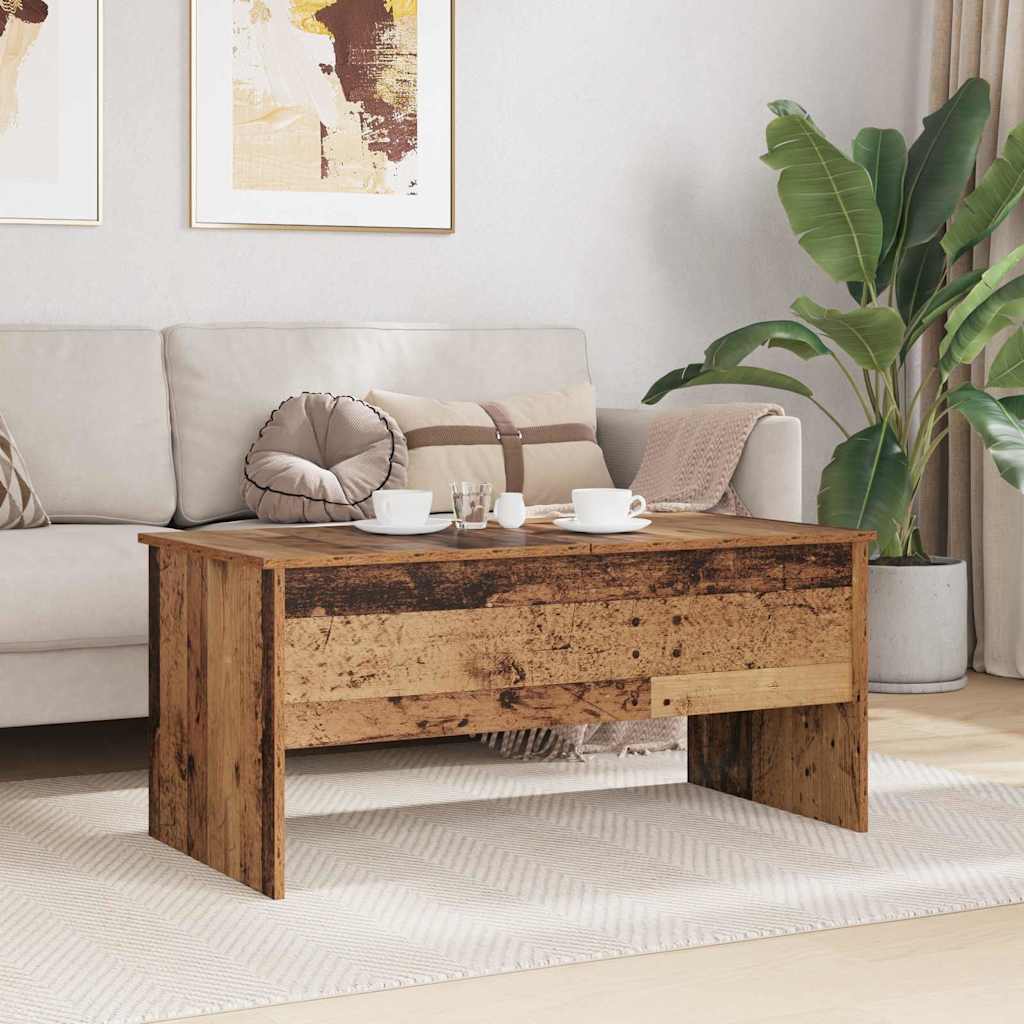 Sofabord Gammelt træ 102 x 50,5 x 46,5 cm Konstrueret træ