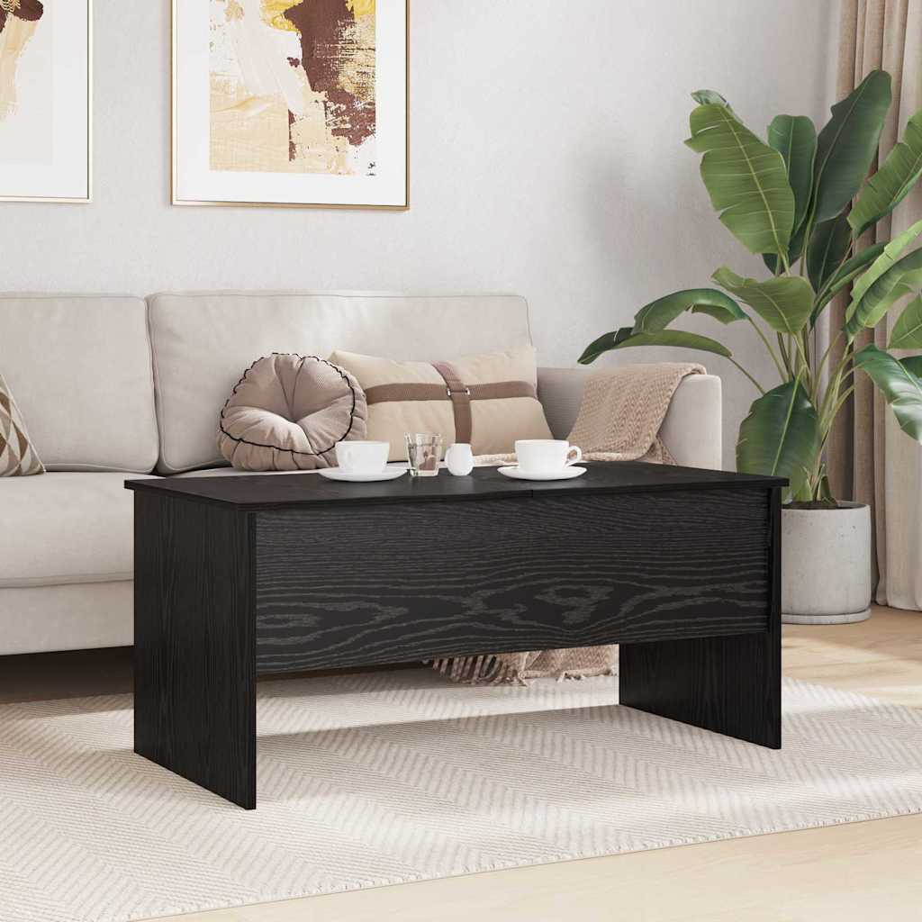 Sofabord Sort eg 102 x 50,5 x 46,5 cm Konstrueret træ