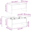 Sofabord Sort eg 102 x 50,5 x 46,5 cm Konstrueret træ
