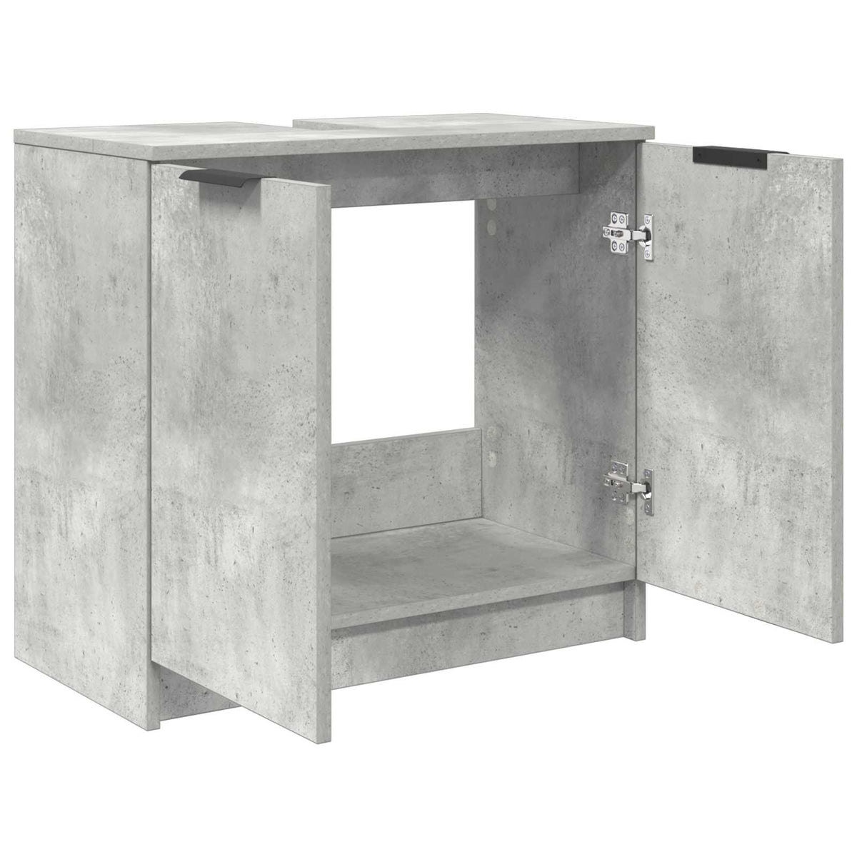 Badeværelsesskab Beton Grå 64,5 x 33,5 x 59 cm Konstrueret træ