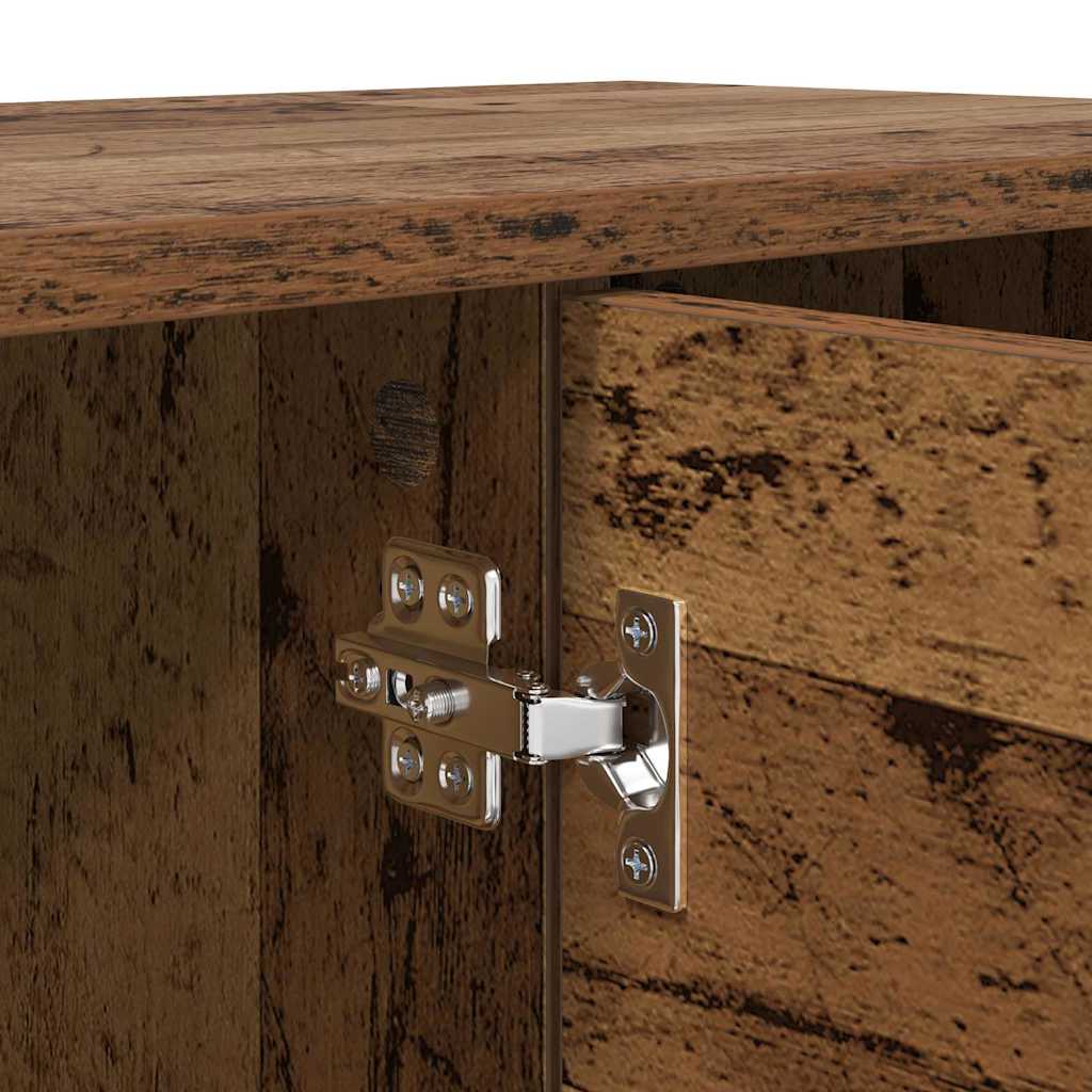 TV-skab 102 x 35 x 36,5 cm Gammelt træ Konstrueret træ