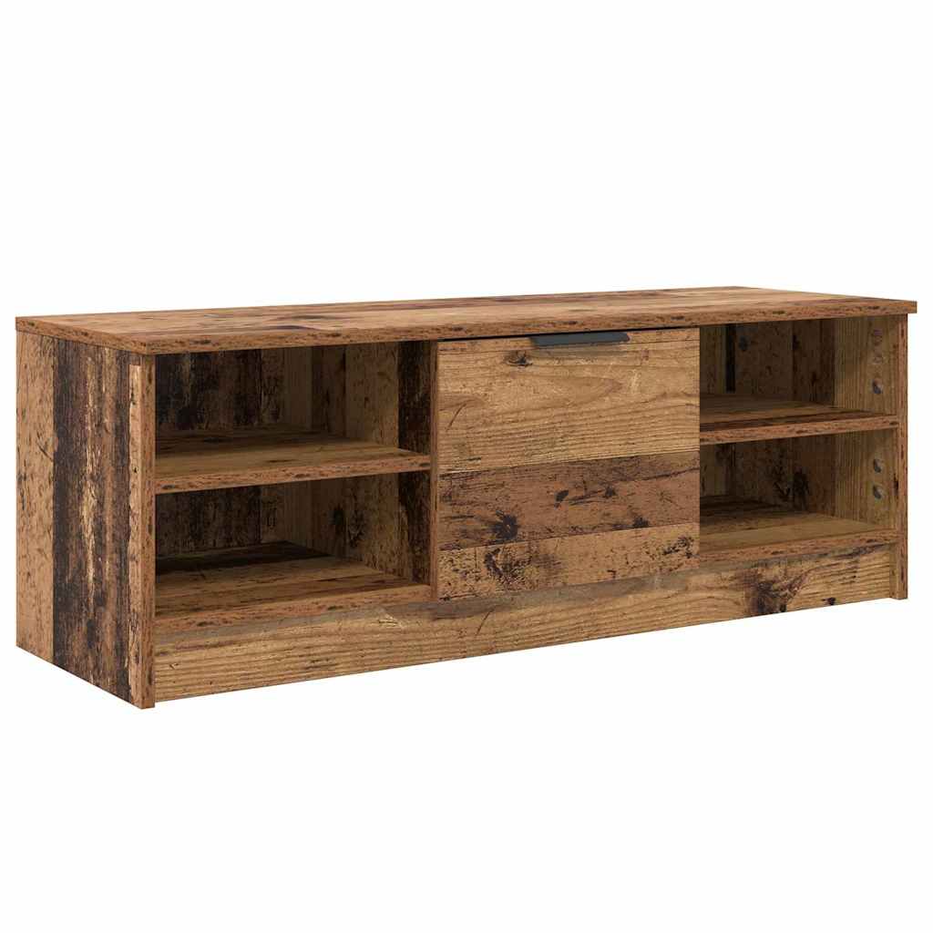 TV-skab 102 x 35 x 36,5 cm Gammelt træ Konstrueret træ