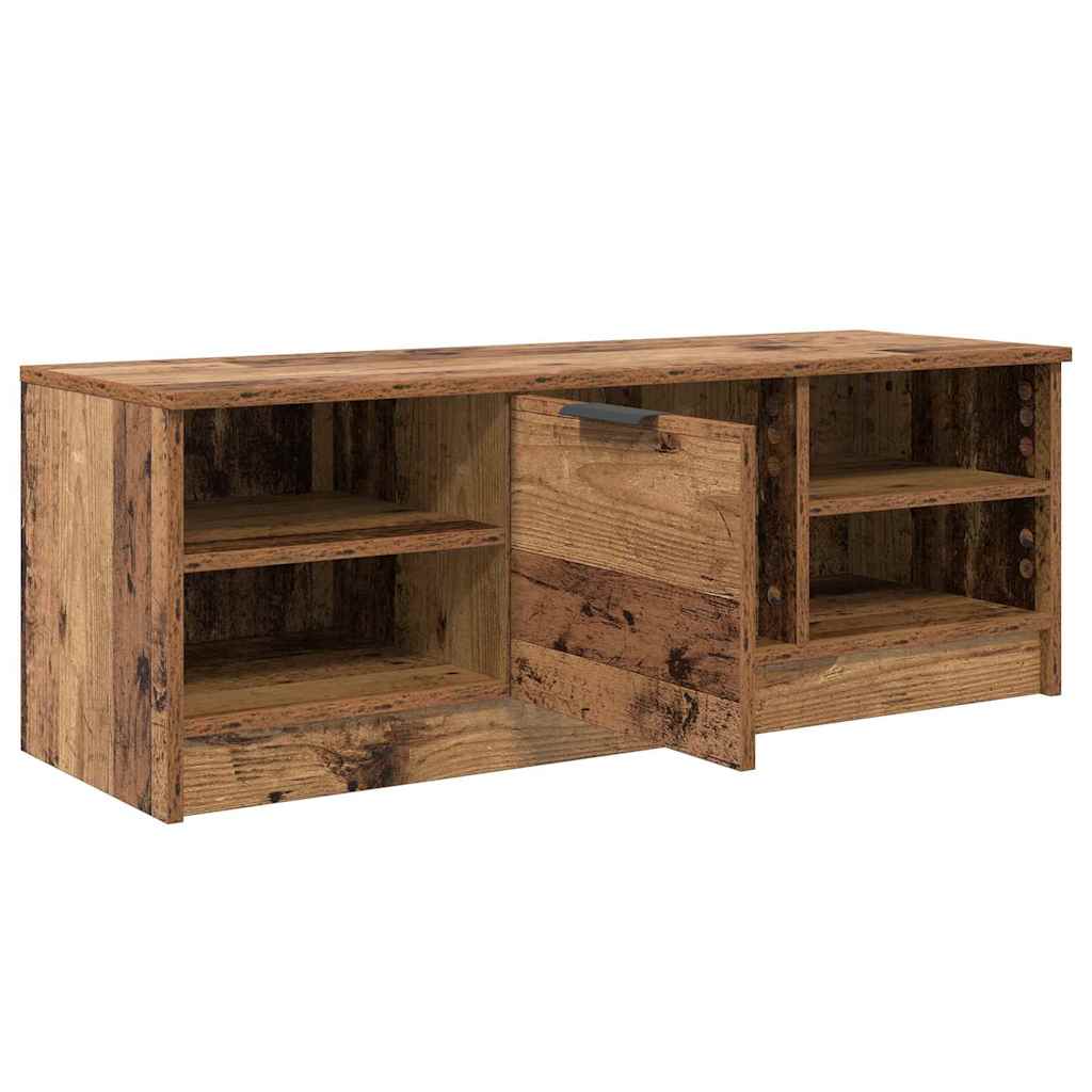 TV-skab 102 x 35 x 36,5 cm Gammelt træ Konstrueret træ