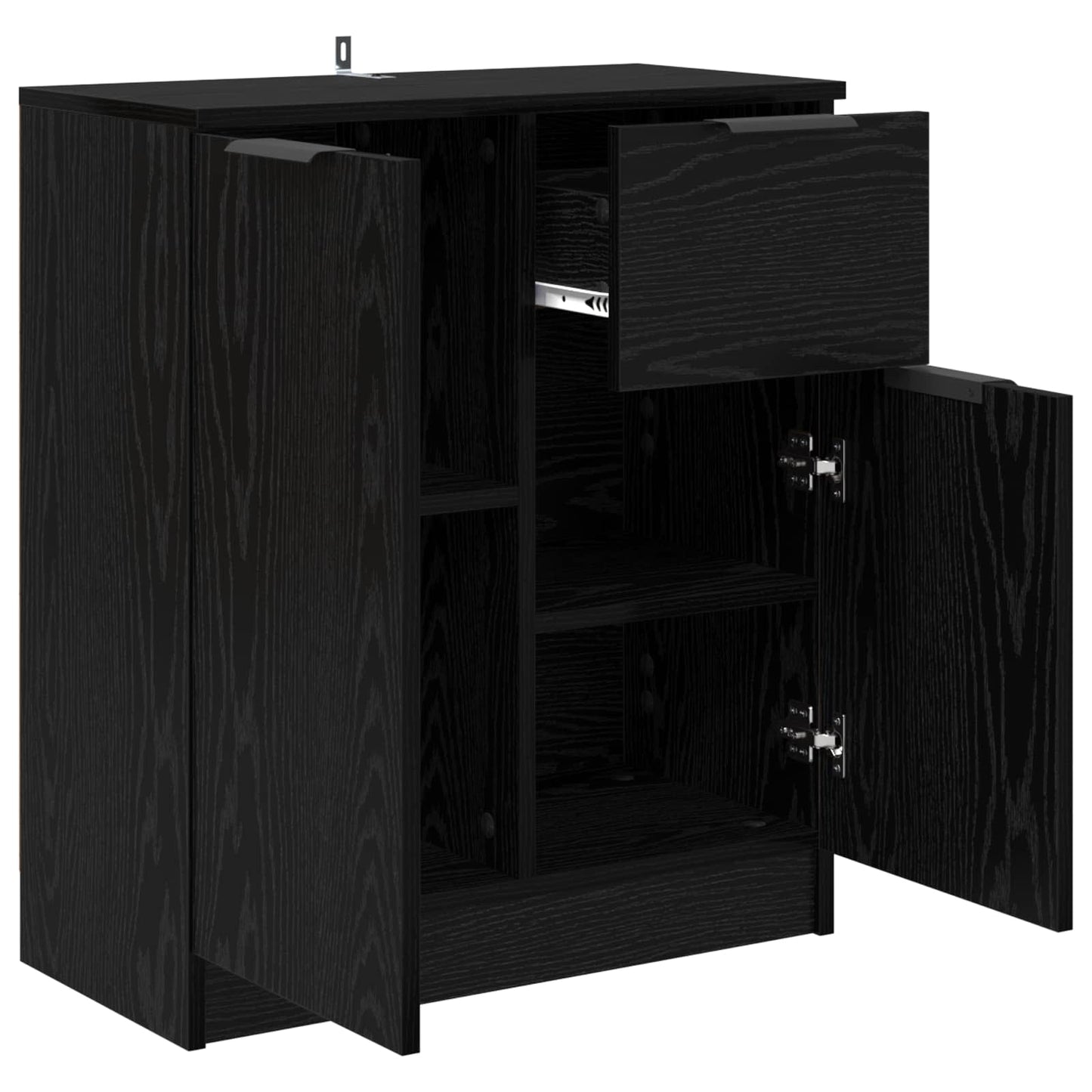 Sideboard Sort eg 60 x 30 x 70 cm Konstrueret træ