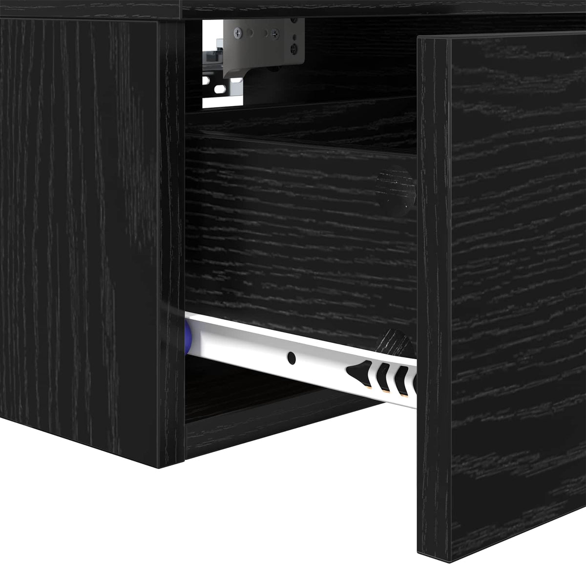 Natskab Sort eg 34 x 30 x 20 cm Konstrueret træ