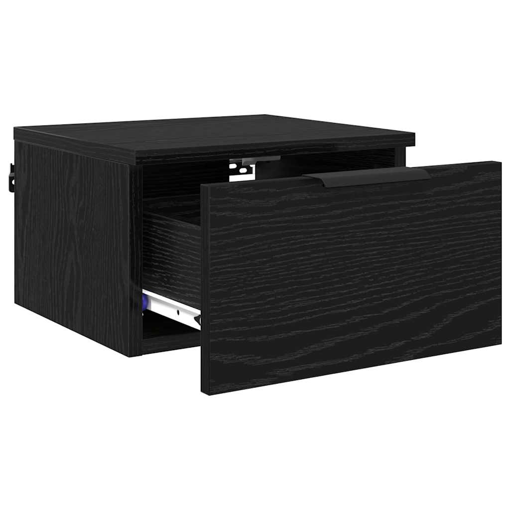 Natskab 2 stk. Sort eg 34 x 30 x 20 cm Konstrueret træ