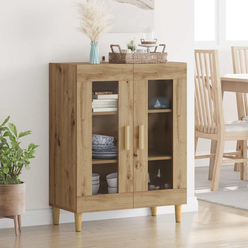 Sideboard Artisan Egetræ 69,5 x 34 x 90 cm Konstrueret træ
