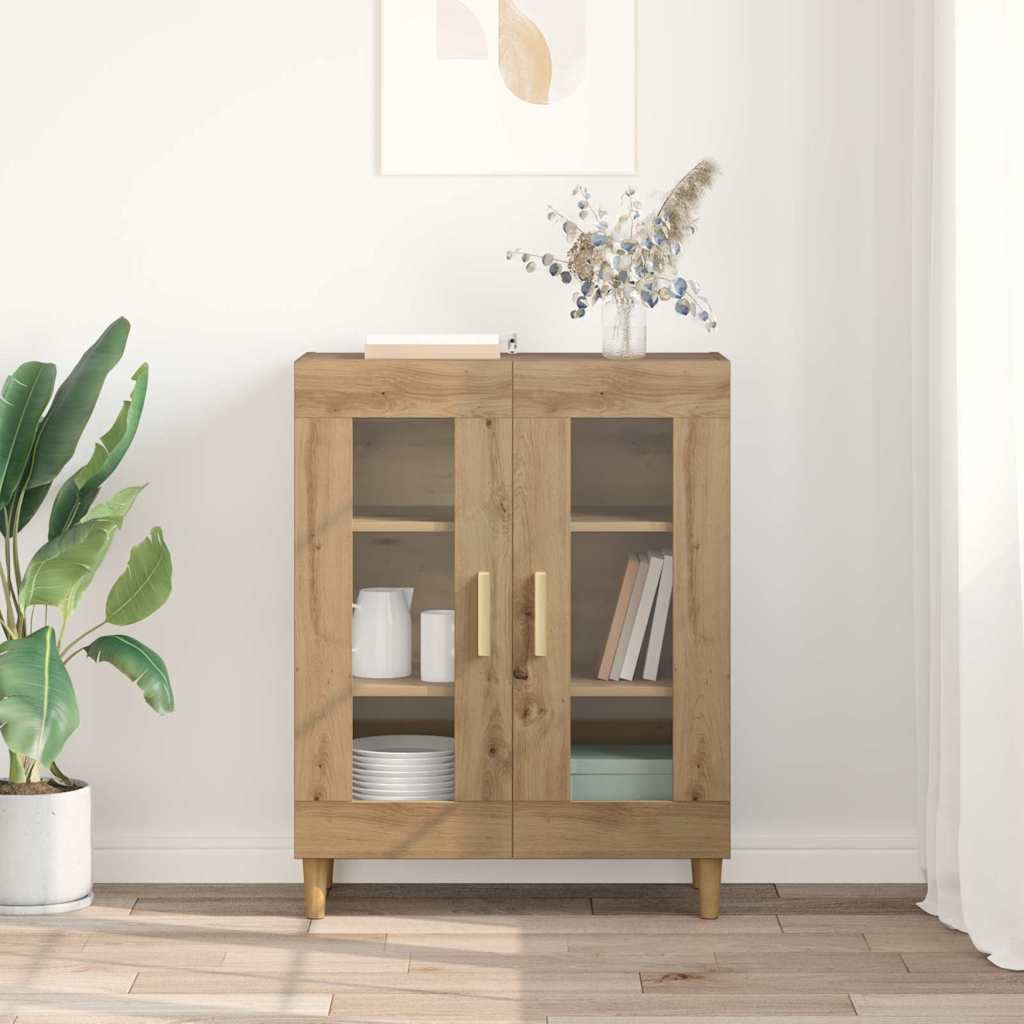 Sideboard Artisan Egetræ 69,5 x 34 x 90 cm Konstrueret træ