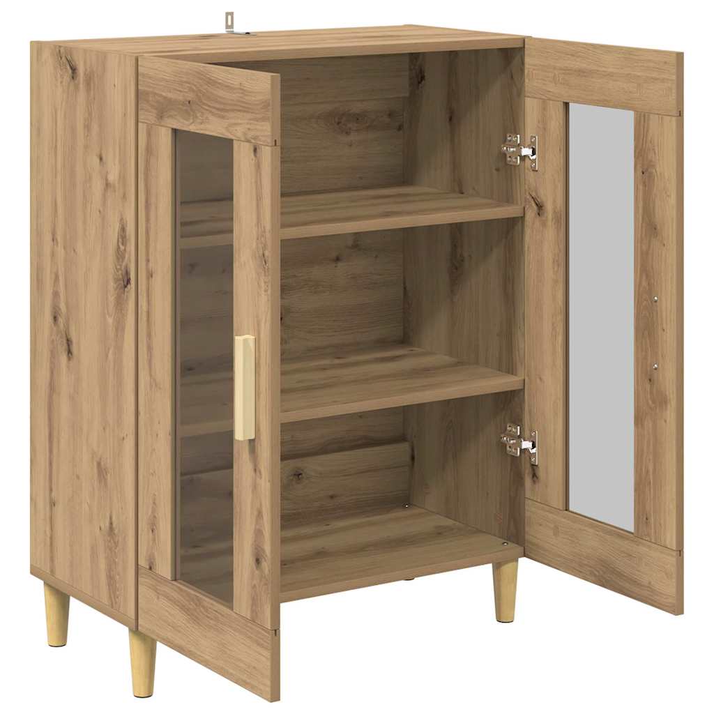 Sideboard Artisan Egetræ 69,5 x 34 x 90 cm Konstrueret træ