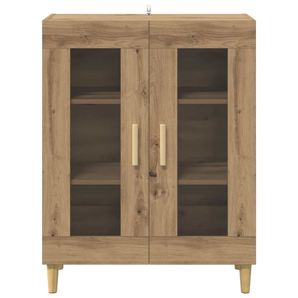 Sideboard Artisan Egetræ 69,5 x 34 x 90 cm Konstrueret træ