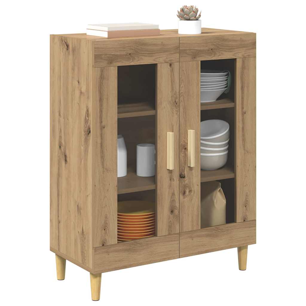 Sideboard Artisan Egetræ 69,5 x 34 x 90 cm Konstrueret træ
