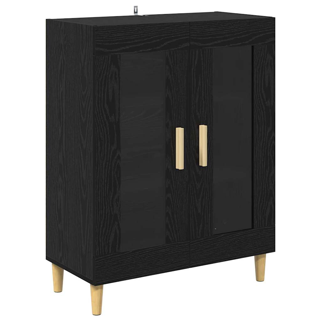 Sideboard Sort eg 69,5 x 34 x 90 cm Konstrueret træ