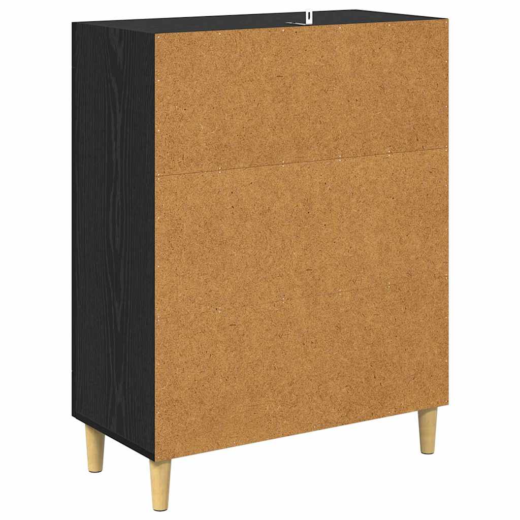 Sideboard Sort eg 69,5 x 34 x 90 cm Konstrueret træ
