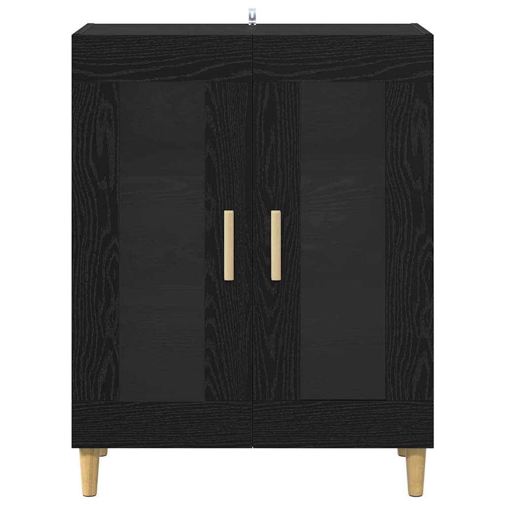 Sideboard Sort eg 69,5 x 34 x 90 cm Konstrueret træ