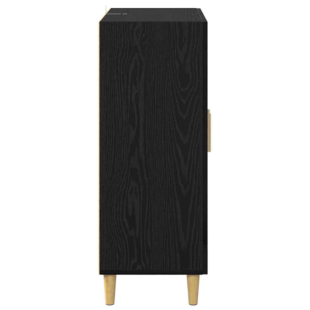 Sideboard Sort eg 69,5 x 34 x 90 cm Konstrueret træ