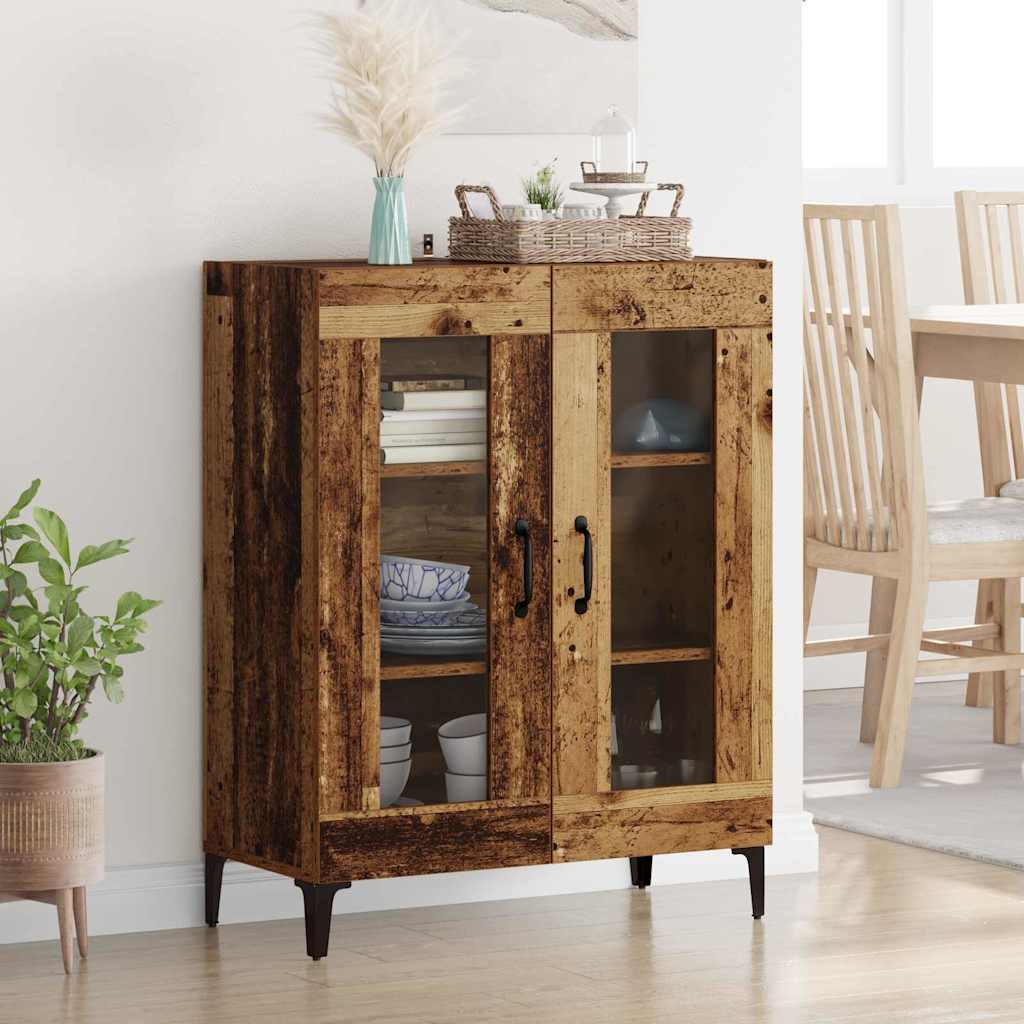 Sideboard Gammelt træ 69,5 x 34 x 90 cm Ingeniørt træ og jern