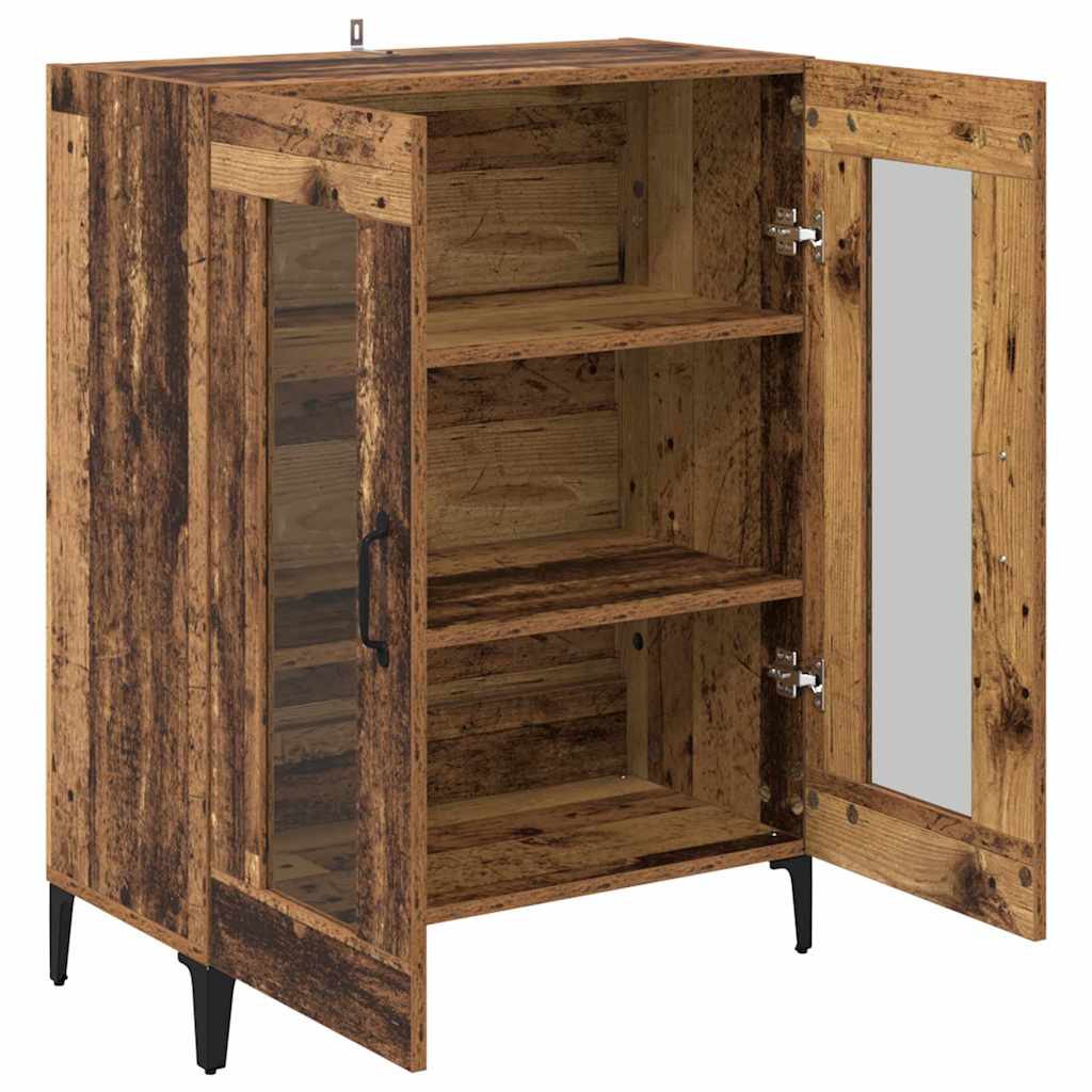 Sideboard Gammelt træ 69,5 x 34 x 90 cm Ingeniørt træ og jern
