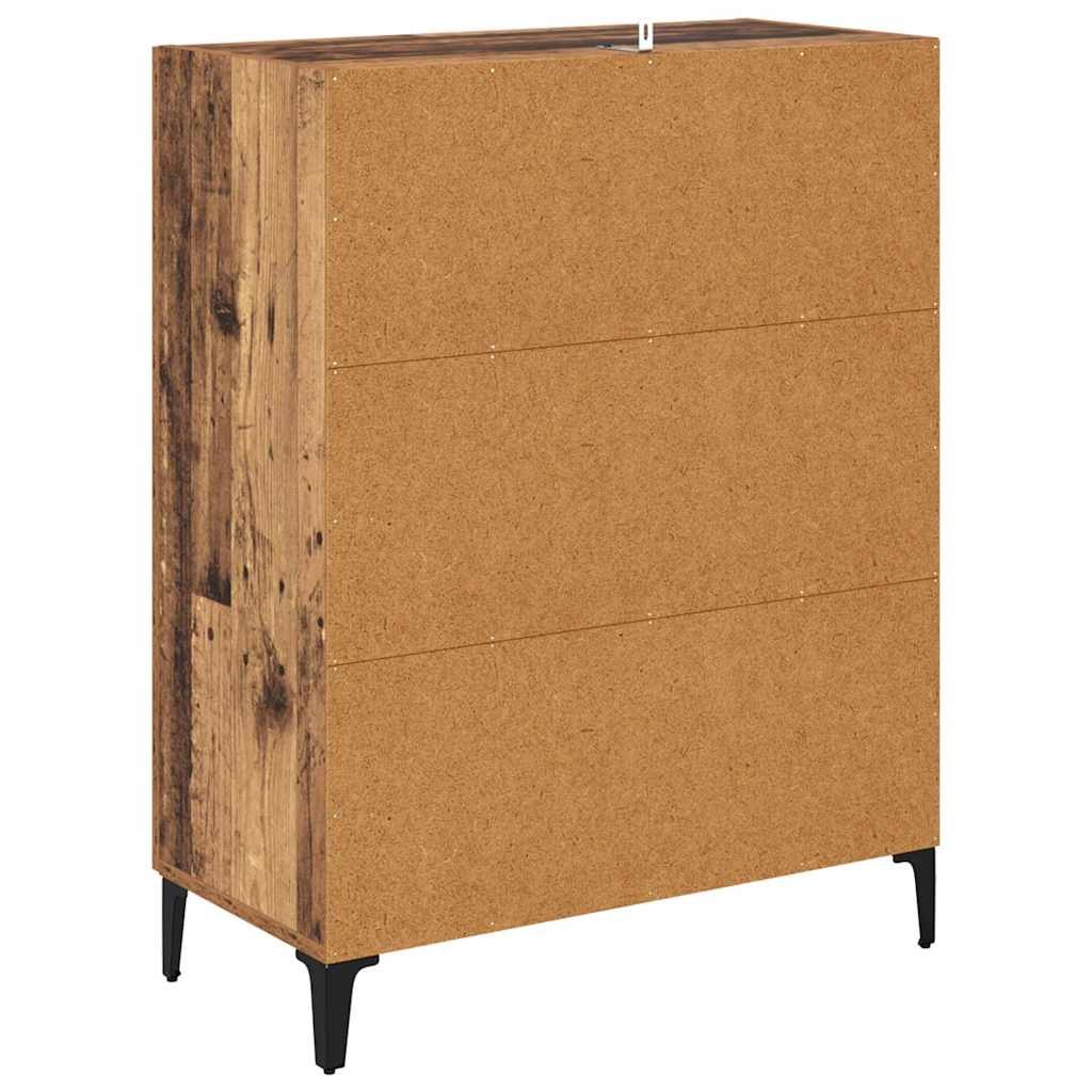 Sideboard Gammelt træ 69,5 x 34 x 90 cm Ingeniørt træ og jern
