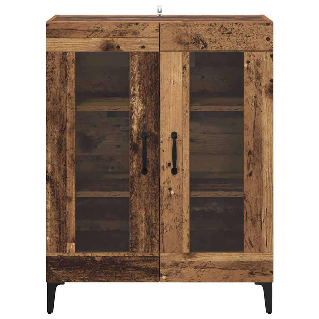 Sideboard Gammelt træ 69,5 x 34 x 90 cm Ingeniørt træ og jern