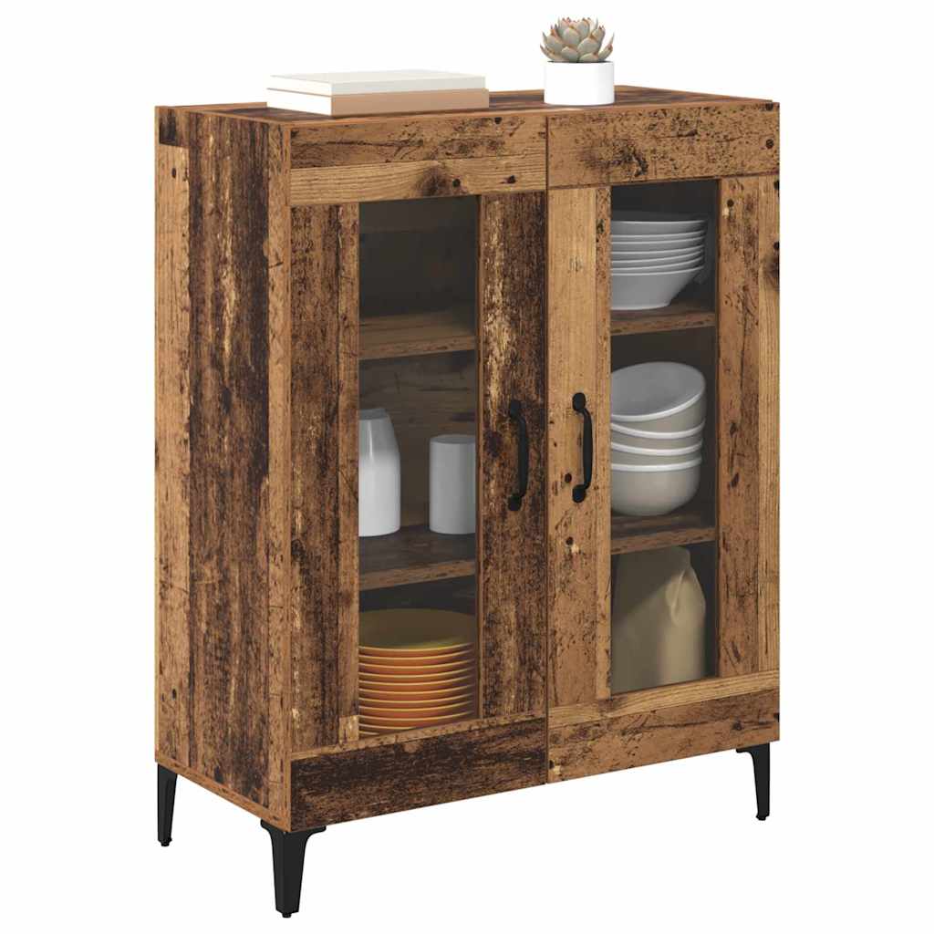 Sideboard Gammelt træ 69,5 x 34 x 90 cm Ingeniørt træ og jern