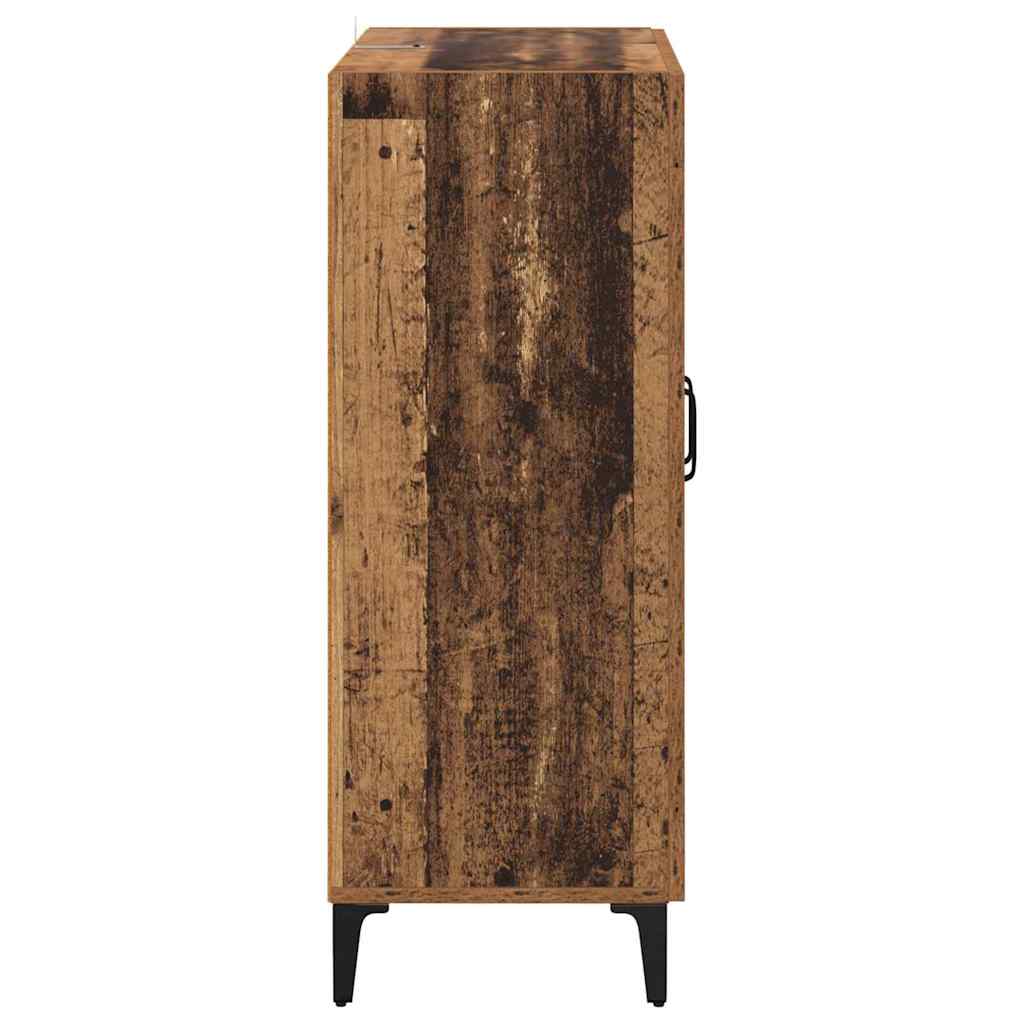 Sideboard Gammelt træ 69,5 x 34 x 90 cm Ingeniørt træ og jern