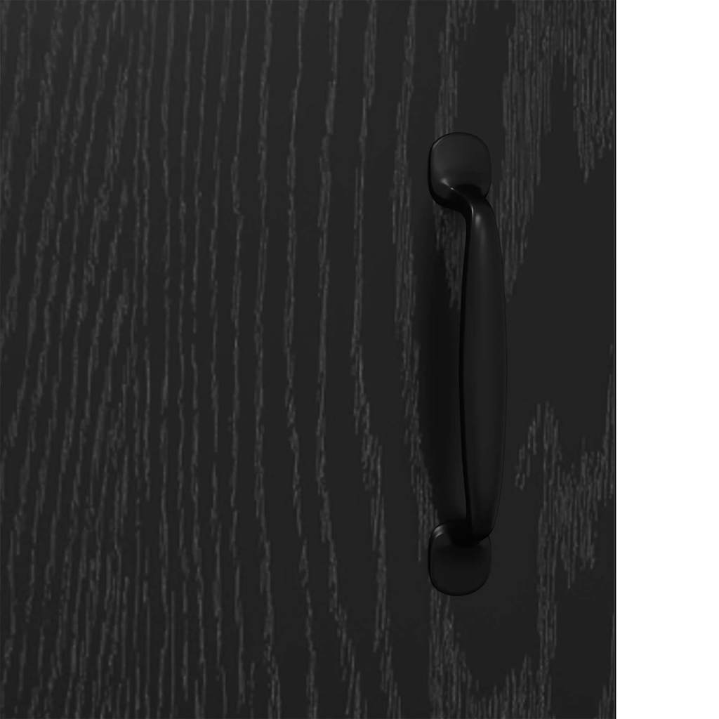 Sideboard Sort eg 69,5 x 34 x 90 cm Ingeniørt træ og jern