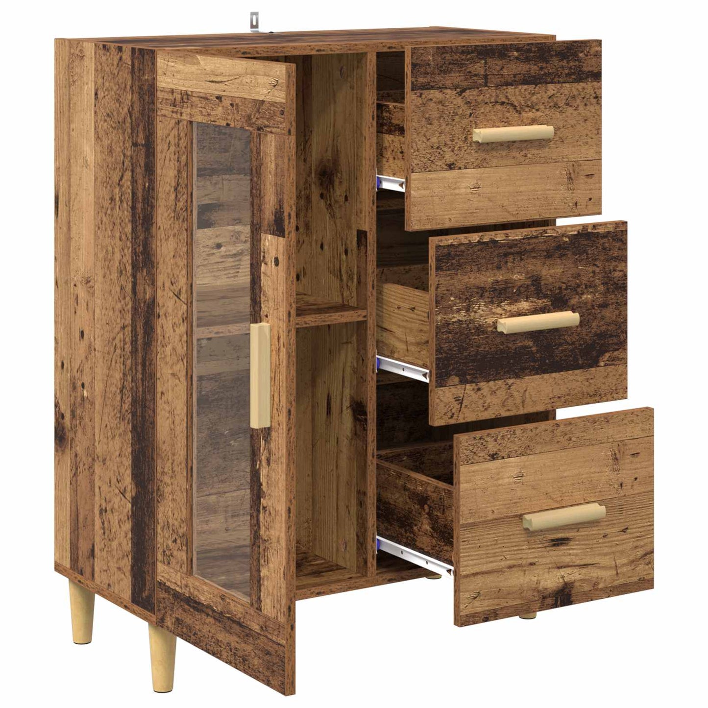 Sideboard Gammelt træ 69,5 x 34 x 90 cm Konstrueret træ