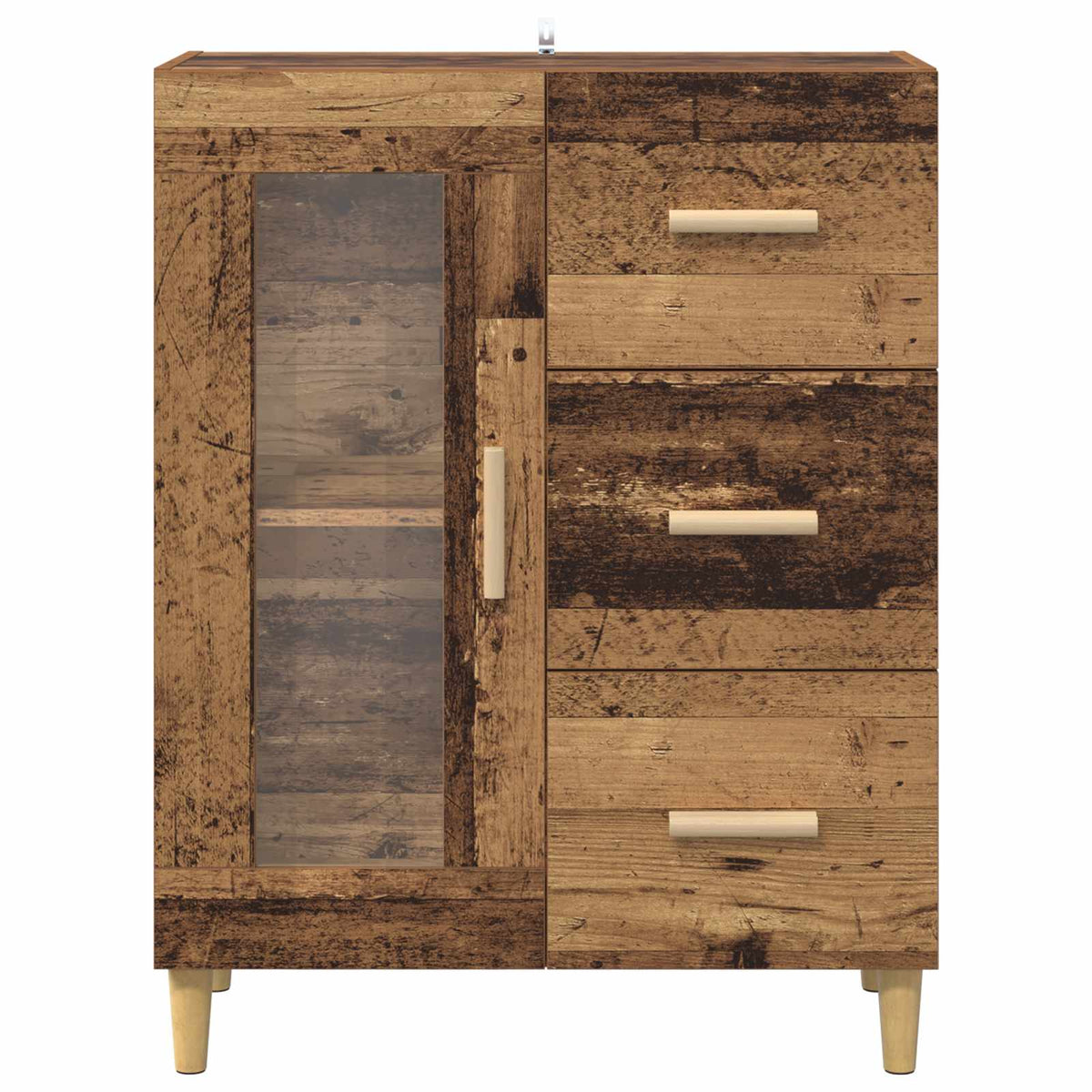 Sideboard Gammelt træ 69,5 x 34 x 90 cm Konstrueret træ