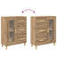 Sideboard Artisan Egetræ 69,5 x 34 x 90 cm Konstrueret træ