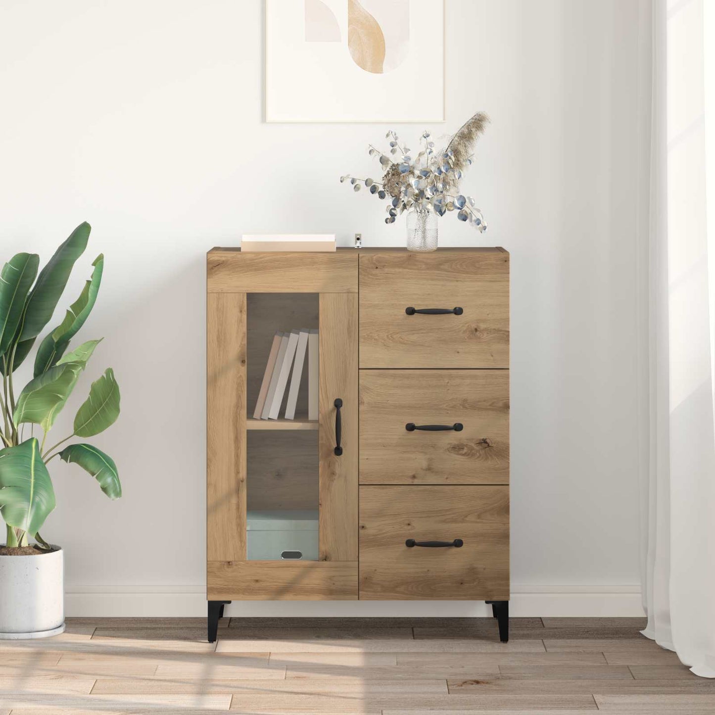 Sideboard Artisan Egetræ 69,5 x 34 x 90 cm