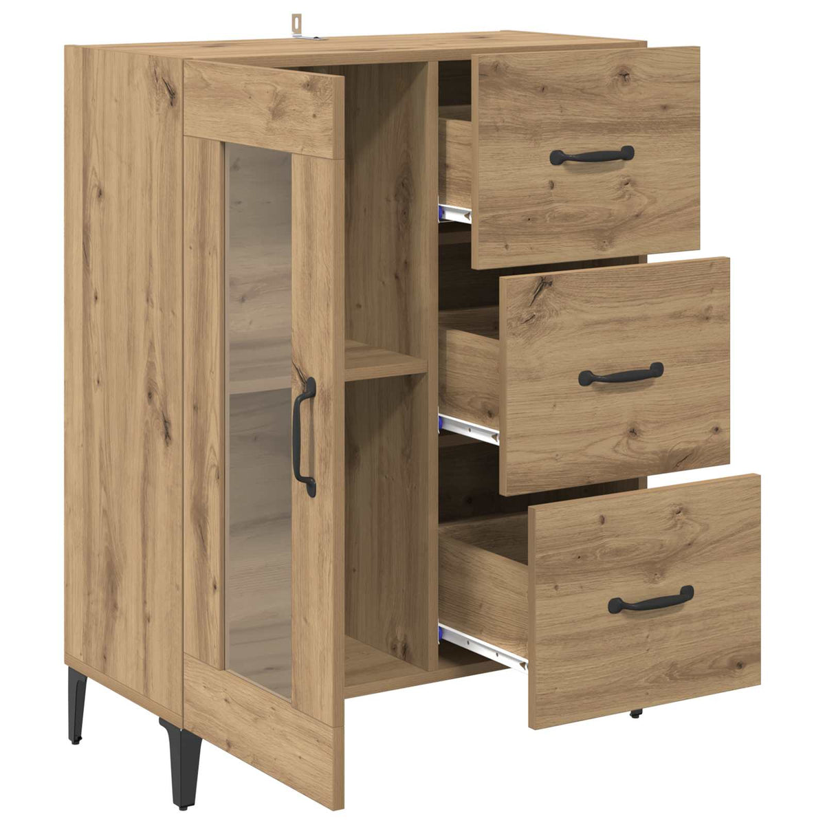 Sideboard Artisan Egetræ 69,5 x 34 x 90 cm