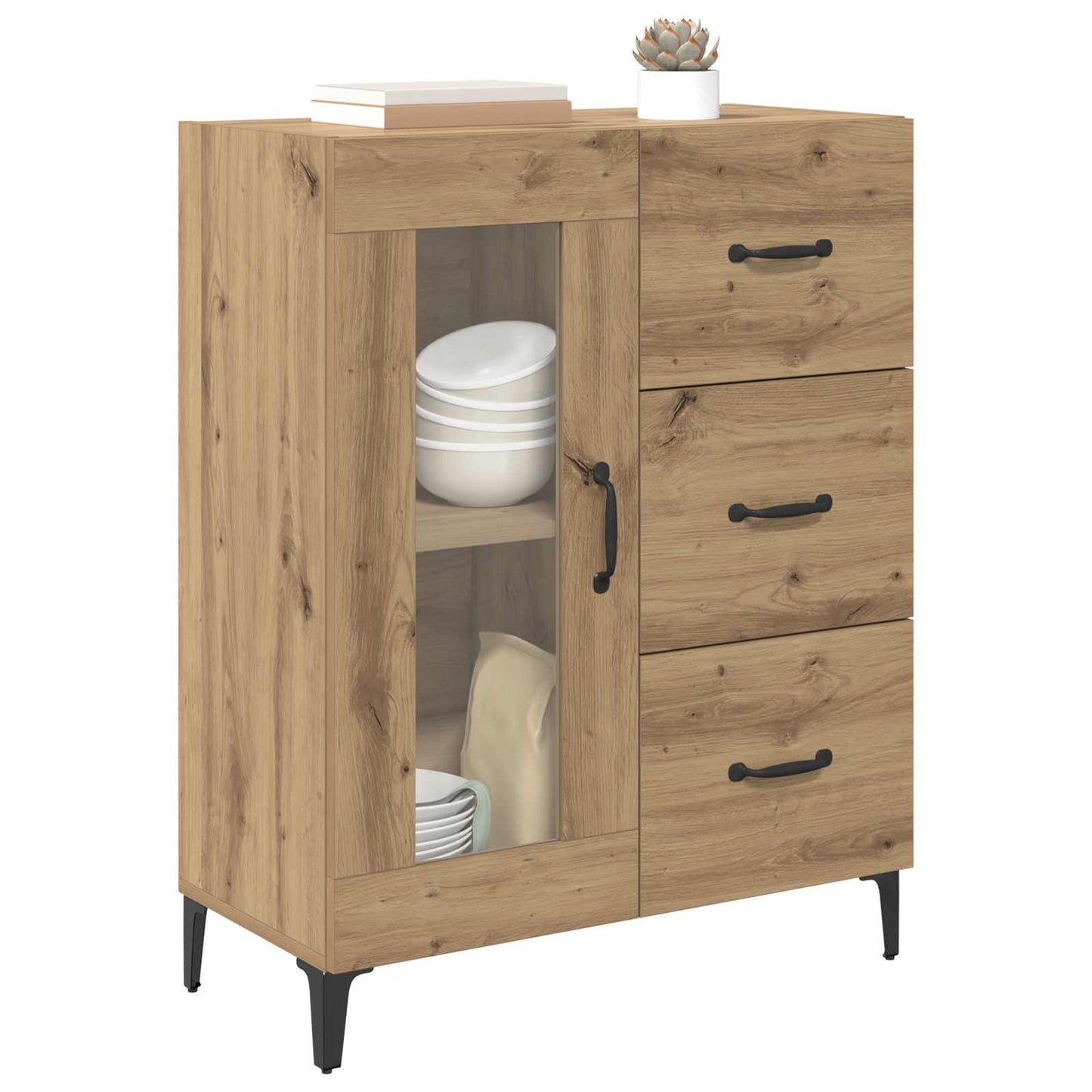 Sideboard Artisan Egetræ 69,5 x 34 x 90 cm