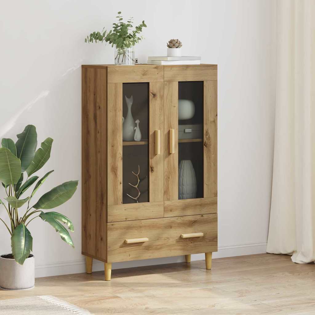 Highboard Artisan Egetræ 70 x 31 x 115 cm Konstrueret træ