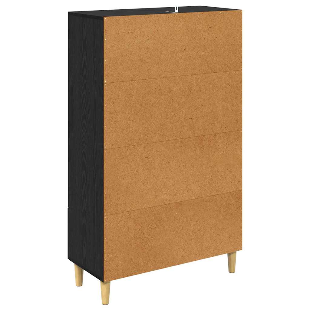 Highboard Sort eg 70 x 31 x 115 cm Konstrueret træ
