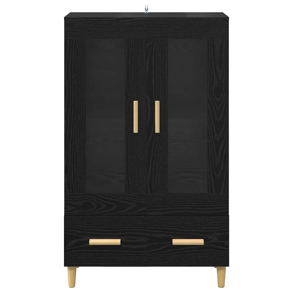 Highboard Sort eg 70 x 31 x 115 cm Konstrueret træ