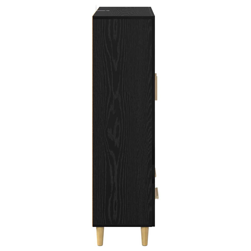 Highboard Sort eg 70 x 31 x 115 cm Konstrueret træ