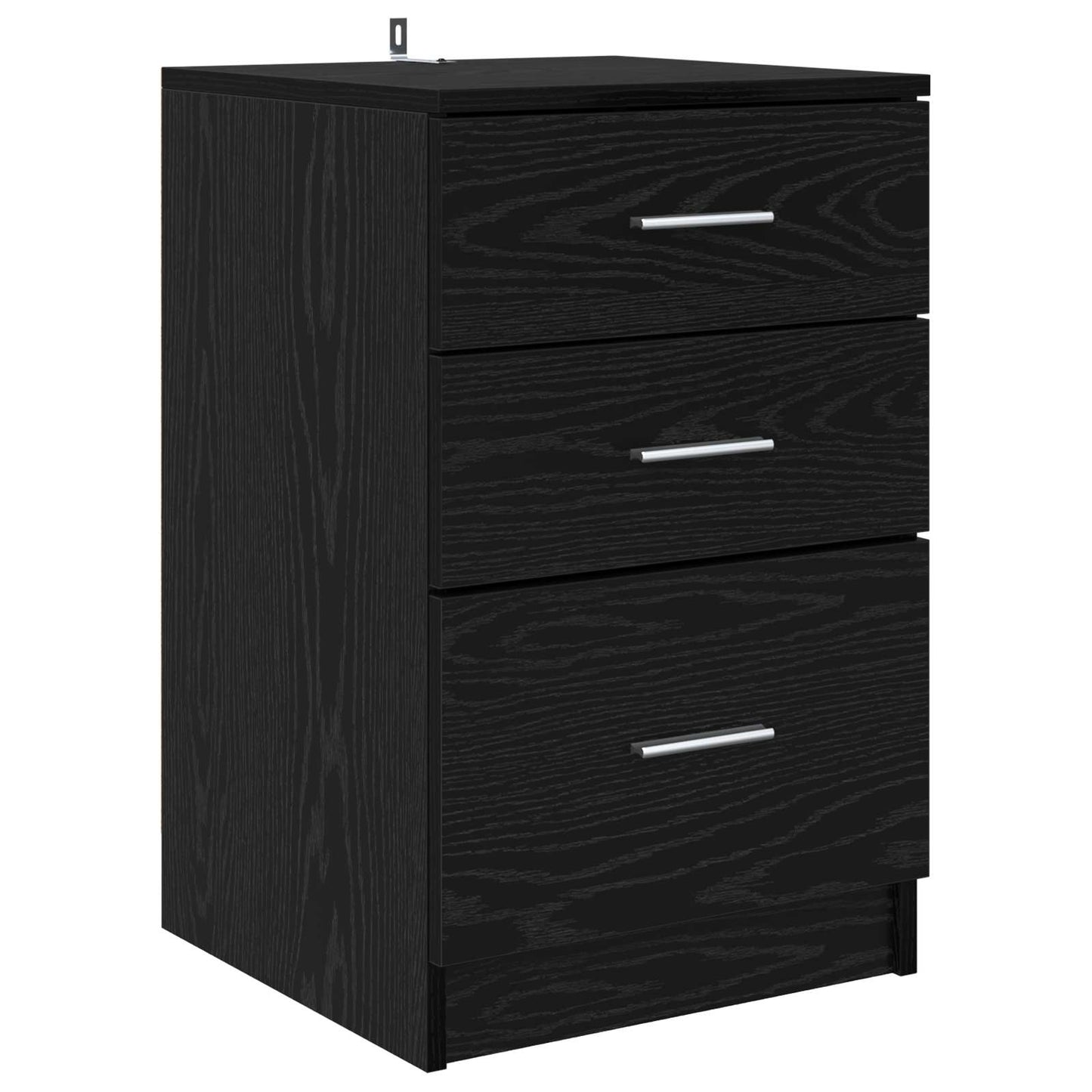 Natskab Sort eg 40 x 40 x 63 cm Konstrueret træ