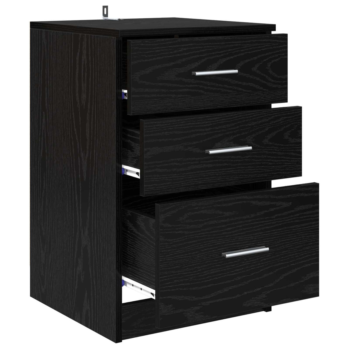 Natskab Sort eg 40 x 40 x 63 cm Konstrueret træ