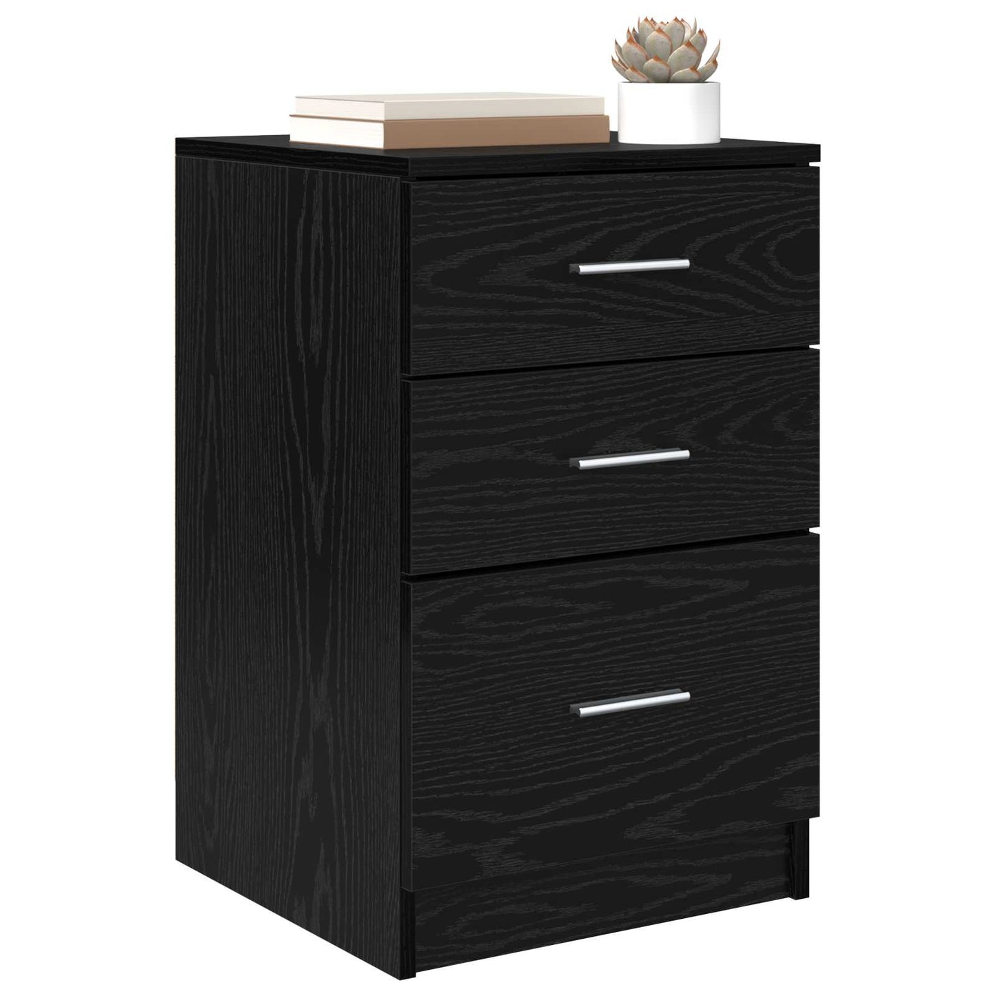 Natskab Sort eg 40 x 40 x 63 cm Konstrueret træ
