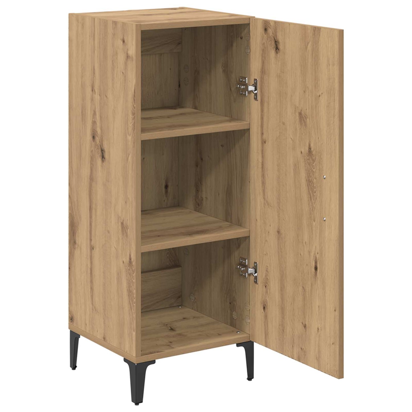 Sideboard Artisan Egetræ 34,5 x 34 x 90 cm Konstrueret træ