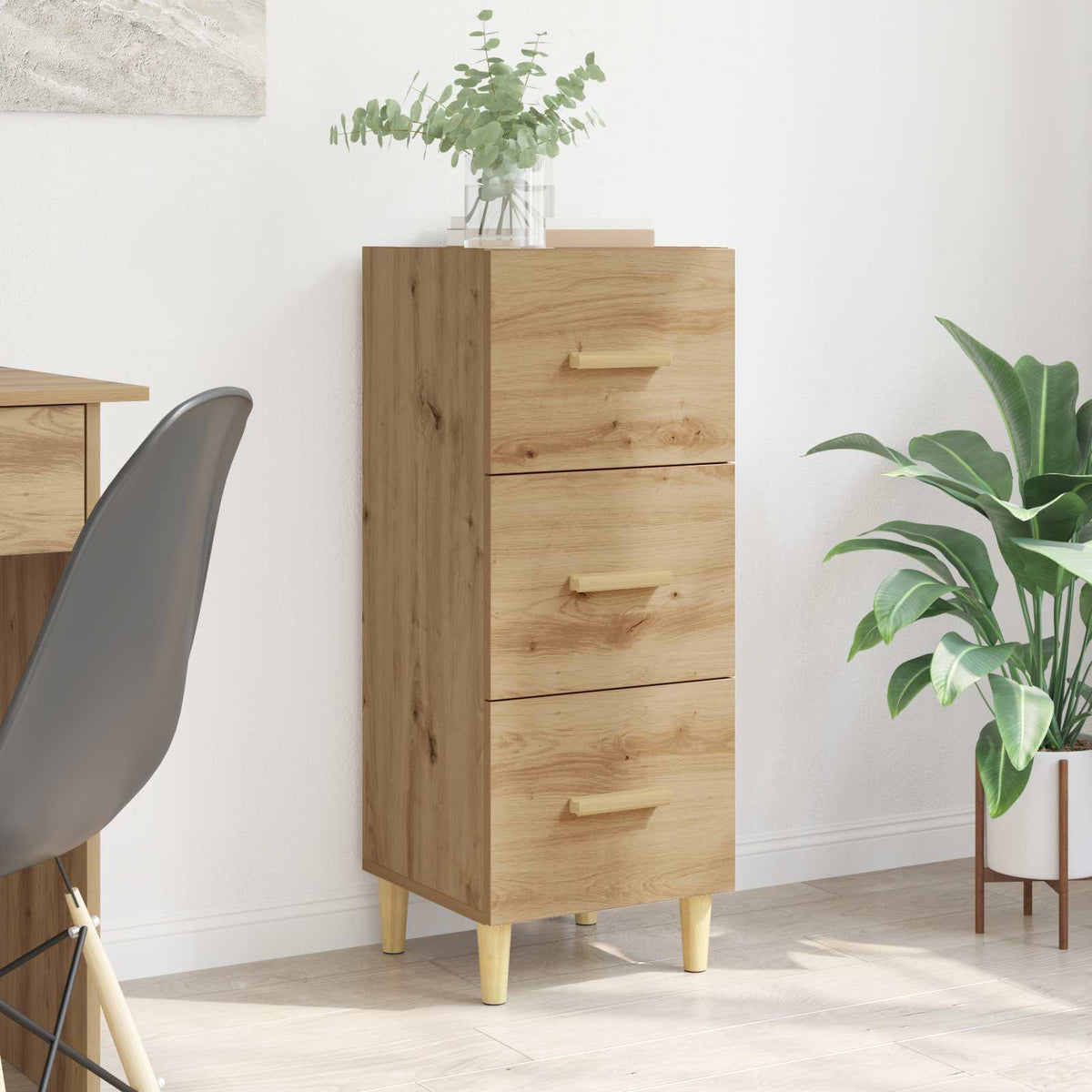 Sideboard artisan eg 34.5 x 34 x 90 cm Konstrueret træ