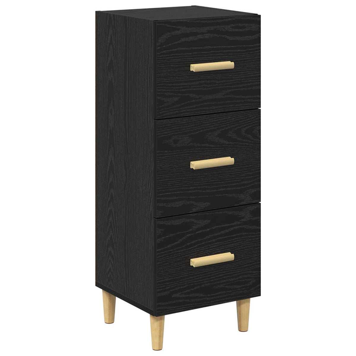 Sideboard Sort eg 34.5 x 34 x 90 cm Konstrueret træ
