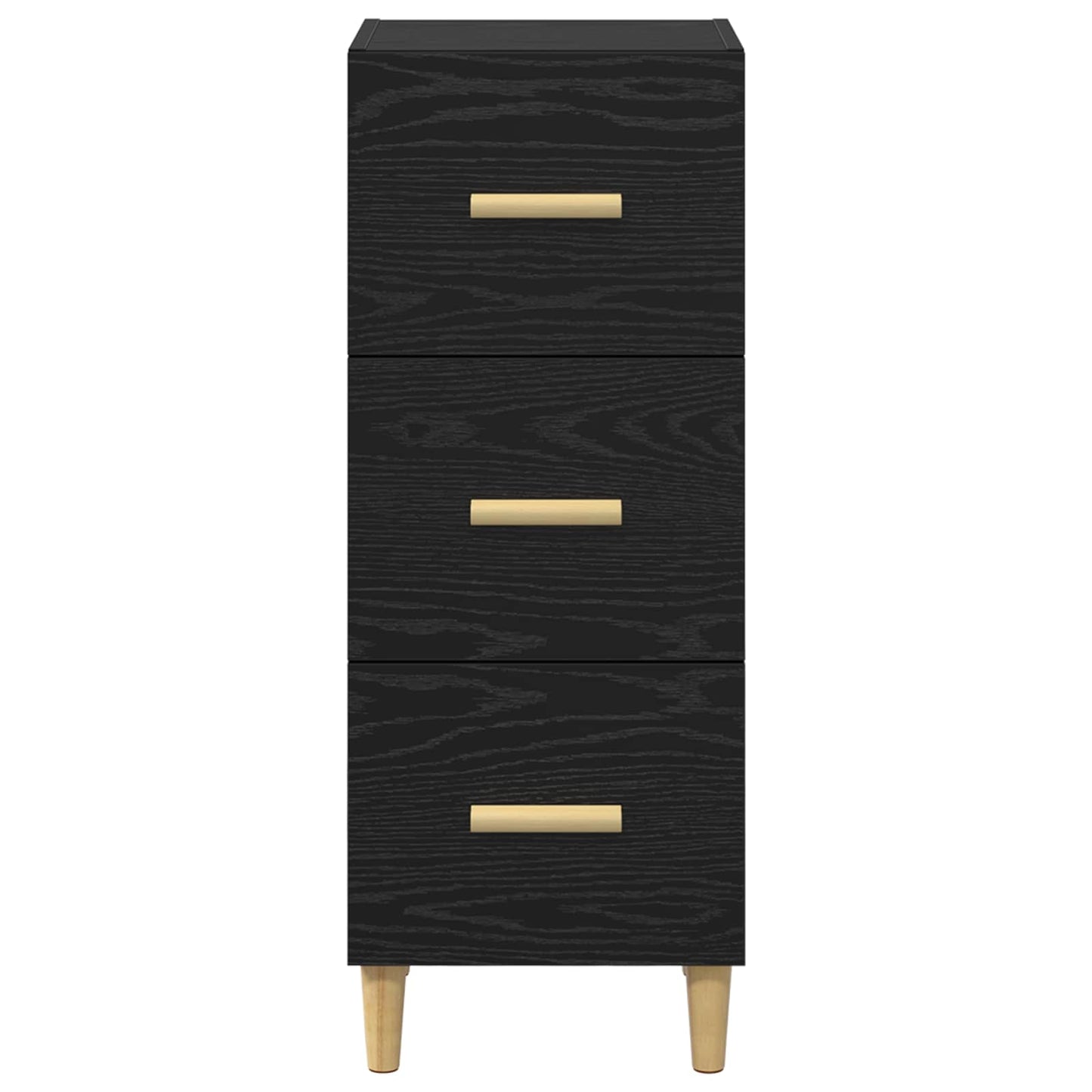 Sideboard Sort eg 34.5 x 34 x 90 cm Konstrueret træ