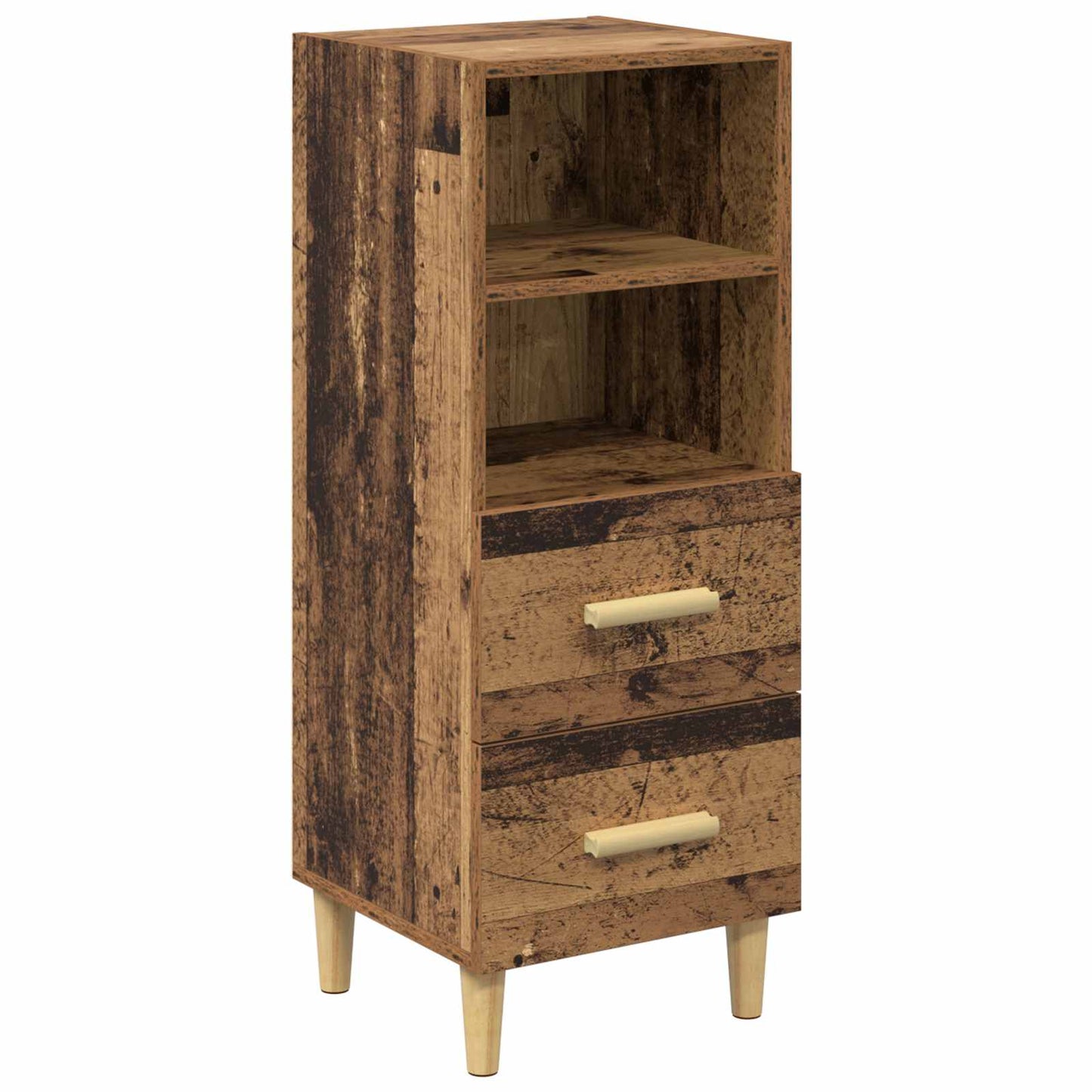 Sideboard Gammelt træ 34 x 34.5 x 90 cm Konstrueret træ